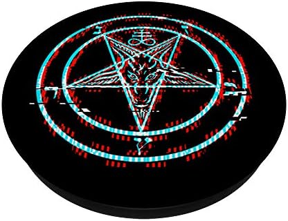 Sátáni Pentagram Baphomet Vaporwave Esztétikai Horror PopSockets PopGrip: Cserélhető Markolat Telefonok & Tabletta
