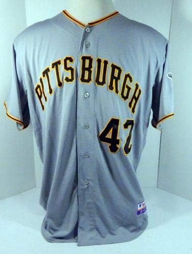 Pittsburgh Pirates 42 Játék Kiadott Szürke Jersey Jackie Robinson Nap 50 PITT33628 - Játék Használt MLB Mezek