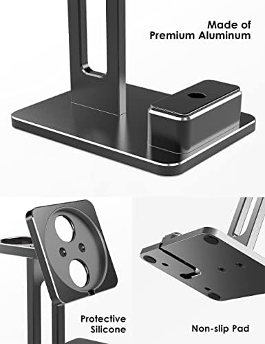 3 in 1 Alumínium Telefon Állni MagSafe Töltő,Töltő Jogosultja Dock Bölcső Asztal,Kompatibilis iPhone 14/13/12/Pro/Pro Max/Mini/14