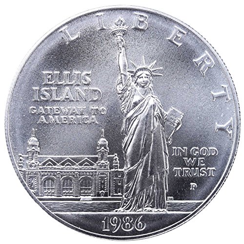 1986 P-Alapokmány Liberty-Ellis Island Ezüst Emlékérmék Dollár $1 Brilliant Uncirculated MINKET Menta