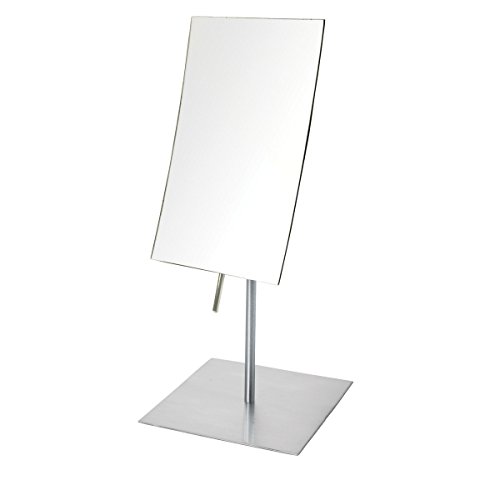 Jerdon Téglalap alakú Asztallap Smink Tükör - Smink Tükör 3X Nagyítás nikkelezett kivitel - 5-inch 8 hüvelykes Hiúság Tükör - Modell