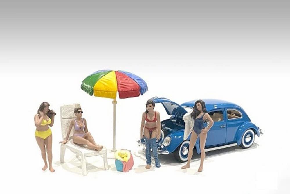 Amerikai Dioráma Beach Girls - Katy, Sötét Kék 76413 - 1/24-Skála Figura - Dioráma Kiegészítő