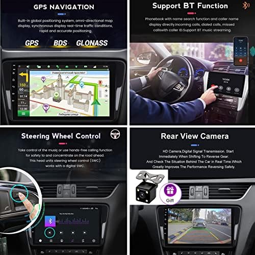 ADMLZQQ Android 11 Autó Hifi GPS Navigáció VW Skoda Octavia 2008-2013 Autoradio 9 Inch Carplay Android Automatikus Bluetooth