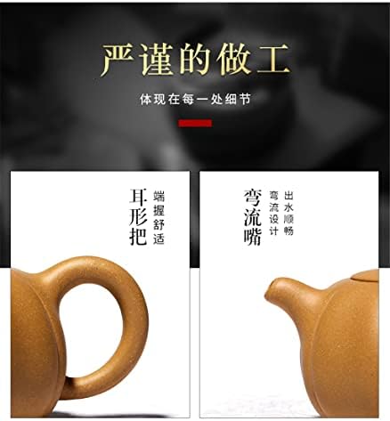 SCYMX Yixing lila agyagedényt tiszta kézzel készített nyers érc Dahongpao tök teáskanna híres Kung Fu tea set kis kapacitású egységes
