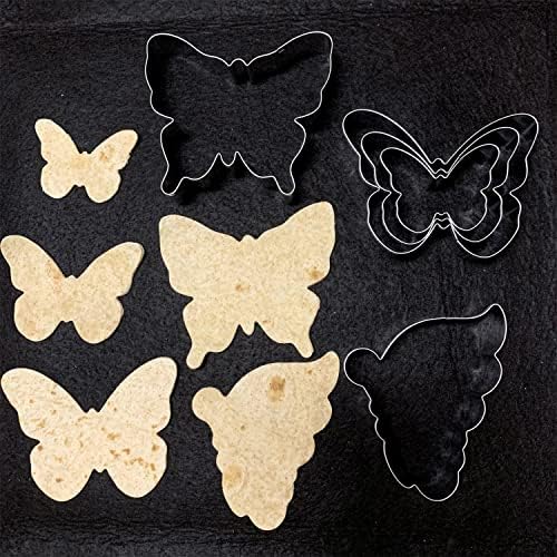 Pillangó Cookie Cutter Set-5 Db-Pillangó Fondant Biscui Vágó