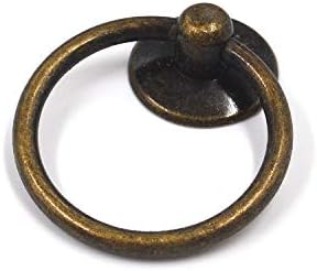 FarBoat 10db Gyűrűt Húz Kezeli a Kabinet Gyűrű Gombok Fém Szekrény Fiókos Szekrény Antik Kárpitos Csavarokkal (Bronz, 45mm/1.8
