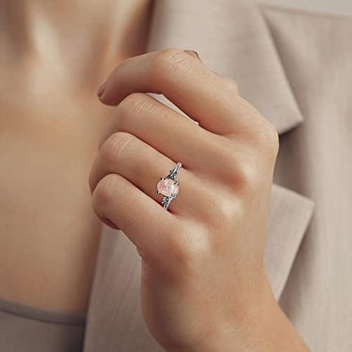 Éles Csengetés Alatt 20 Dollár Gyönyörű Női Ezüst Gyűrű Ovális Vágott Hamis Gyémánt Ékszerek Szülinapi Javaslat Ajándék Menyasszonyi Eljegyzési