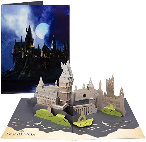 Harry Potter Roxfort Kastély Pop-Up Card - Deluxe Kézműves Pop Up Card - Minden Alkalommal, Üres Belső - 5 x 7
