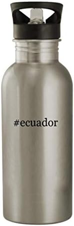 Akar beszélni velem Ajándékok ecuador - 20oz Rozsdamentes Acél Hashtag Kerti Víz Üveg, Ezüst