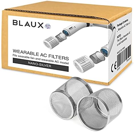 BLAUX Ezüstkolloidot Hordható Rajongó Szűrők (2 Csomag) - Célja a Robbanás Kiegészítő Hordozható Ventilátor | Nyak hűtőventilátor Szűrők | Tartós,