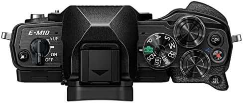 Olympus OM-D E-M10 Mark IV tükör nélküli Fényképezőgép, Fekete M. Zuiko 14-42mm f/3.5-5.6 II R Objektív, Fekete