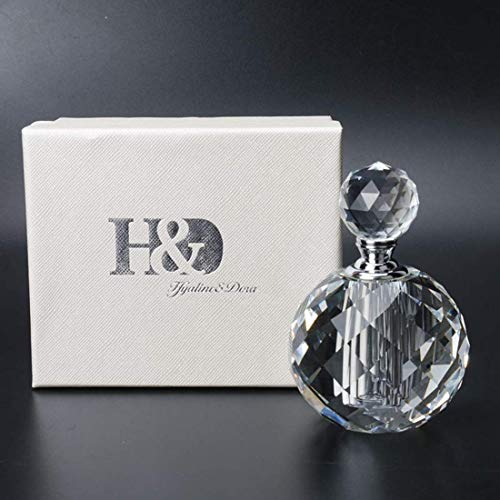H&D TÜKÖRSIMA & DÓRA Kristály Régi Parfümös Üveg Üres Újratölthető Ajándékok