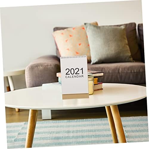 Operitacx 2 Db 2021 Mini Asztali Naptár Naptárak Jegyzettömb Típus Naptári 2021 Asztali Naptár Barna Memorandum Asztali Papír