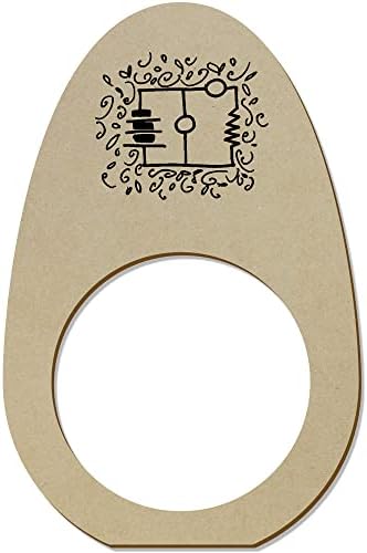 Azeeda 5 x 'Elektromos kapcsolási Rajz' Fa Szalvéta Gyűrű/Jogosultjai (NR00052897)