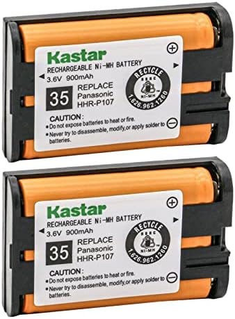 Kastar 2-Pack HHR-P107A Akkumulátor Csere Panasonic KX-TG3031-07 KX-TG3031-08 KX-TG3031-09 KX-TG3031-10 KX-TG3031-11 KX-TG3031-12