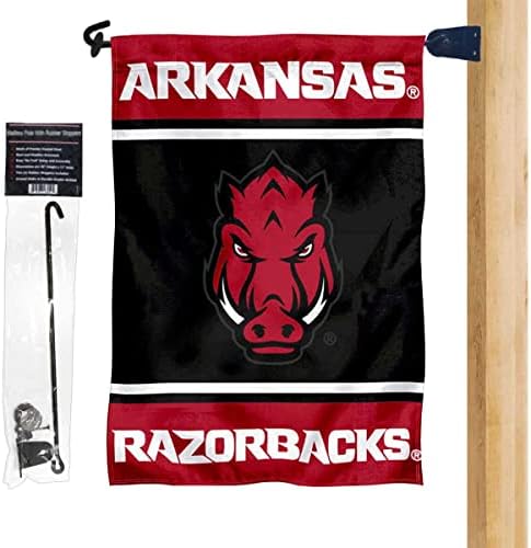 Arkansas Razorbacks Kert Zászlót, Postafiók Post Pole Mount tartó Szett