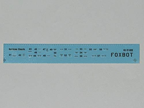 Matricák Stencil Hurrikán Skála 1/72 Foxbot 72-033