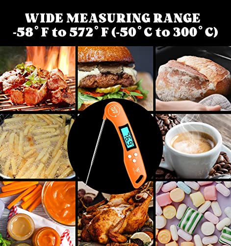 DOQAUS Digitális Hús-Hőmérőt, Azonnali Olvassa el az Élelmiszer Hőmérő Főzés, Konyhai Hőmérő Szonda Háttérvilágítással & Reverzibilis