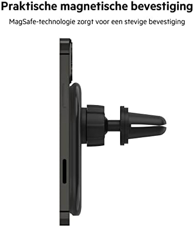 Belkin MagSafe Kompatibilis Autós Telefon Mágneses Töltés Mount & 37W Dual Port Gyors, Autós Töltő, USB C Típusú 25W PPS-Port,