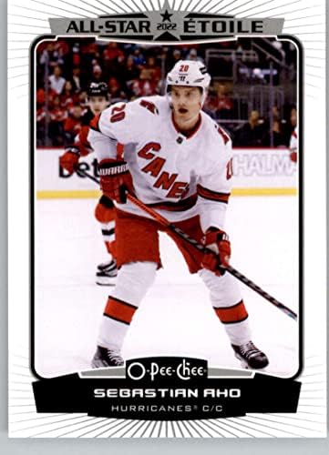 2022-23 O-Pee-Chee 526 Sebastian Aho Carolina Hurricanes NHL Jégkorong Trading Card
