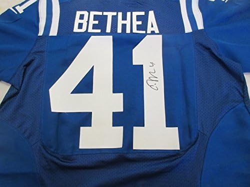 Antoine Bethea Dedikált Indianapolis Colts Jersey W/BIZONYÍTÉK Kép Antoine Aláírása Nekünk, Indianapolis Colts, a San Francisco