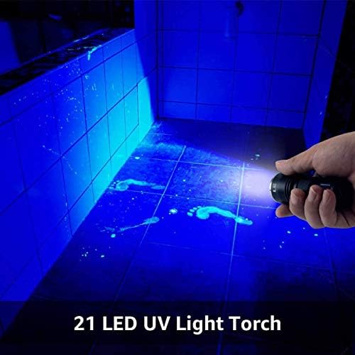 UV Lámpa Fekete Fény, YIFENG 21-LED, 395nm Blacklight Elemlámpák Pet Vizelet Detektor a Kutya Vizelet, Száraz Foltok, ágyi
