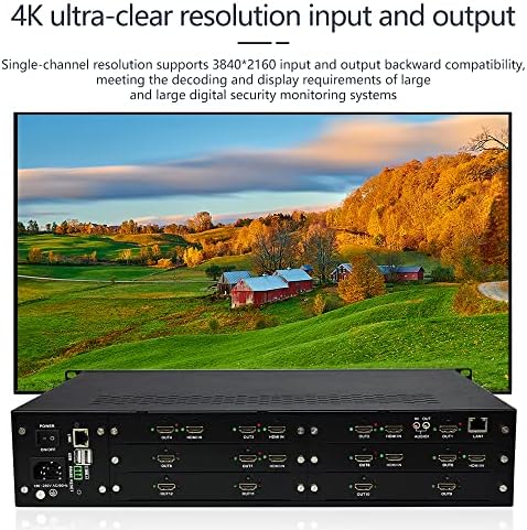 ICUIXIAN H. H. 264 265 4K HD Hálózati Videó Dekóder Mátrix Szerver IP kamerás Megfigyelés Dekóder HDMI,Video dekódolás Biztonsági