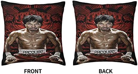 Manny Pacquiao Poszter Párnát Öleli Dekoratív párnák lakberendezés Kanapé Autó Hálószoba Decor Tér 18x18 Cm