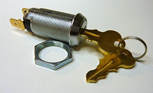 On/Off Kapcsoló Zár Kulcsos Egyformák, Kulcs Kivehető Off Állásba.250 Terminál, 2 Kulcs & Nut; 30-1086-01