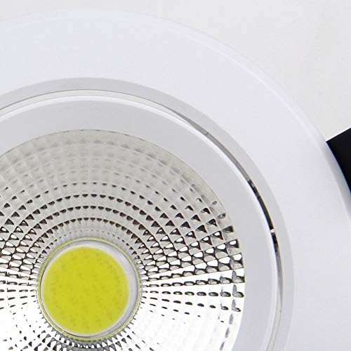 OKLUCK Ultra-Vékony Anti-Vakító fény Állítható Mennyezeti lámpa Spotlámpa Ultra Vékony Kerek 15W LED Süllyesztett Lapos Beépíthető, Energiatakarékos