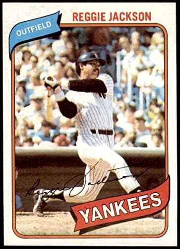 1980 Topps 600 Reggie Jackson New York Yankees (Baseball Kártya) NM/MT Yankees