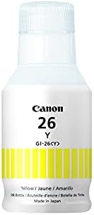 Canon MAXIFY GX7021 Vezeték nélküli MegaTank Kis Irodai multifunkciós Nyomtató & Canon GI-26 Sárga Tinta Üveg, Kompatibilis GX7020,