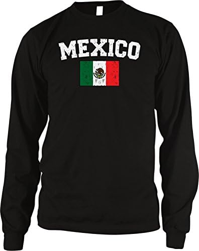 Amdesco Zászló Mexikóban Férfi Hosszú Ujjú Termikus Póló