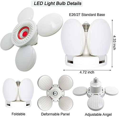 LED Izzó Bluetooth Hangszóró, Vezeték nélküli LED-es Mennyezeti Lámpa, Hangszóró, Deformálódó LED Hangulat Zene, Fény, Távoli,