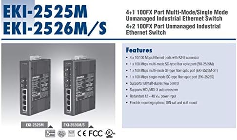 (DMC Tajvani) 4-Port 10/100M+2 Szál nem felügyelt Ethernet Kapcsoló