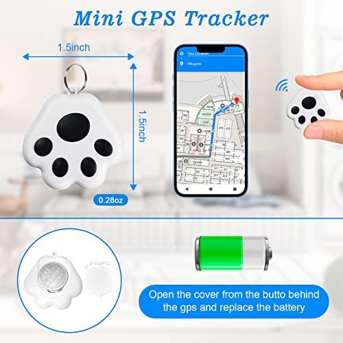2023 Frissítési Kulcs Kereső Elem Lokátor,a Kutya GPS Nyomkövető Bluetooth Mobil Okos Készülék,Hordozható Anti-Elveszett Riasztó