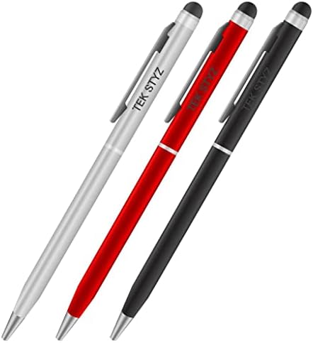 PRO Toll Samsung SM-N915P Tintával, Nagy Pontosságú, Extra Érzékeny, Kompakt Formában az érintőképernyők [3 Pack-fekete-Piros, Fekete-Ezüst]
