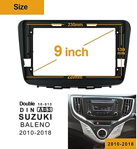 9 inch autórádió Fascia Panel Suzuki BALENO 2010-2018 Sztereó Dash Keret