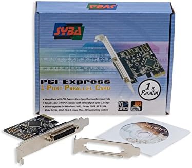 SYBA PCI-Express PCIe Kártya 1x Párhuzamos Port DB-25 IEEE 1284 Nyomtató Port MCS9900 Chipset SD-PEX10005
