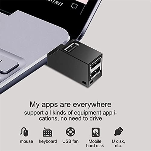 XDSDDS USB 3.0 HUB Bővítő Adapter Mini Elosztó Doboz PC, Laptop, Mobiltelefon nagysebességű U Lemez Olvasó (Szín : E)