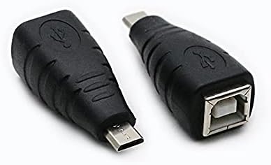 rgzhihuifz USB 2.0 Micro USB Férfi-USB B Női OTG Adapter (2 Csomag)