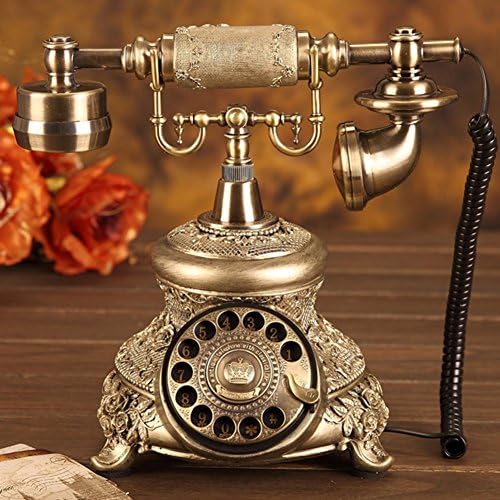 Kreatív Retro Telefon Vintage Home Vezetékes telefon, Forgó Tárcsa Telefon, Irodai Vezetékes Otthoni Telefon, Vezetékes Telefon, Hívófél-AZONOSÍTÓ,
