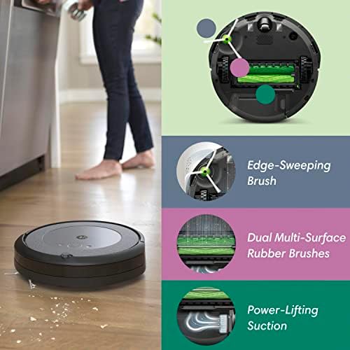 iRobot Roomba i4+ EVO (4552) Robot Porszívó Automata Dirt Rendelkezésére - Kiüríti Magát, legfeljebb 60 Nappal, Wi-Fi Csatlakoztatva Feltérképezése,