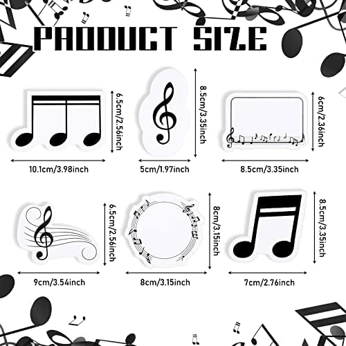 Zenei Témájú Sticky Notes Vicces cetlire Párna Szórakoztató Sticky Notes Ajándék Zene tanárok kották Üzenet, Emlékeztető, Párna