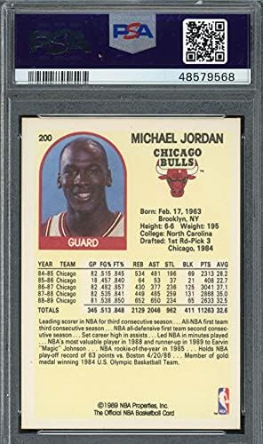 Michael Jordan 1989 Karika Kosárlabda Kártya 200 Osztályozott PSA 8