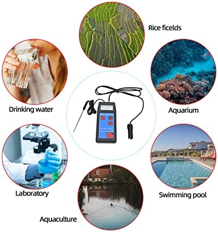 Sótartalom TEMP Mérő, széles Körben Használja a vízminőség Monitor Csúszásmentes Jó Érzékenység Akváriumok számára Medence a Laboratóriumok