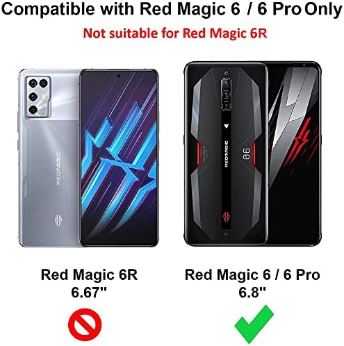 Ytaland a Red Magic 6 / Red Magic 6 Pro/Vörös Mágia 6S Pro képernyővédő fólia, [2 Csomag] [ Teljes Lefedettség ] [Buborék Mentes] [9H Keménység]