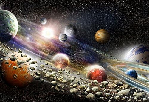LFEEY 5x3ft Univerzum világűrben Hátterekkel, a Fotózás Fiú Születésnapi Bolygók, Csillagok, Kozmosz Naprendszer Fotózás Háttér Baba Gyerekek