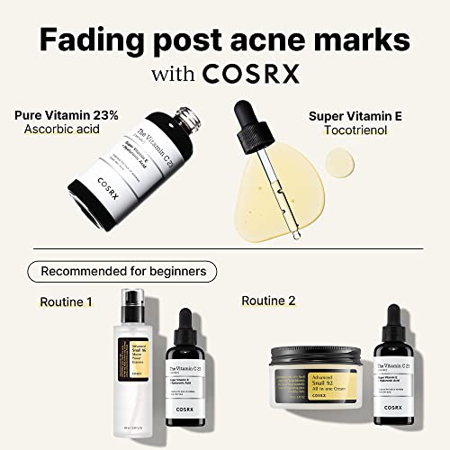 COSRX Post Akne Mark Recovery - Csiga Mucin 92% Hidratáló + C-Vitamin 23% - Kal a Szérum, Intenzív Hidratáló Finom vonalak, Hiperpigmentáció,