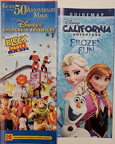 Disneyland Park Készlet 8 Térkép Idegenvezetők, Mely a kalandpark Autók Föld Soarin Át Kalifornia Toy Story Parti PMA11